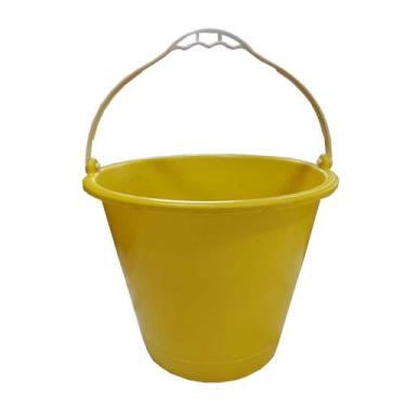 Imagem de Balde Plástico Amarelo 12 Litros - Brasipla