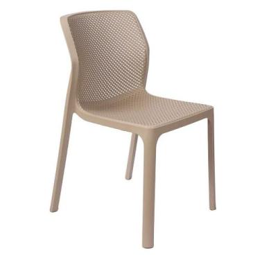 Imagem de Cadeira Laryssa Polipropileno Mesa Jantar Cozinha Varanda Jardim Pisci