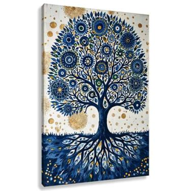 Imagem de Árvore da Vida Arte de Parede Impressão em Tela Decoração com Harmonia da Vida Raízes de Árvores Cenas da Natureza Imagens para Sala de Estar 40x60cmx1