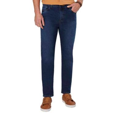 Imagem de Calça Jeans Masculina Max Denim Reta Cintura Média Azul, Azul, 48