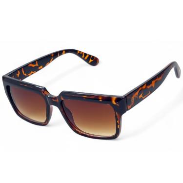 Imagem de ÓCULOS DE SOL SOLON GLASSES RETANGULAR ONÇA POLARIZADO COM PROTEÇÃO UV400 ESTILOSO + CASE RIGIDA + FLANELA + LIMPA LENTES