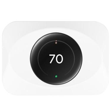 Imagem de BAOKZZOM Capa De Placa De Parede Para Termostato Nest Compatível Com O Google Nest Learning Thermostat (4ª Geração), Kit Prático De Acabamento Para Termostato Nest, Acessório Nest Learning Thermosta