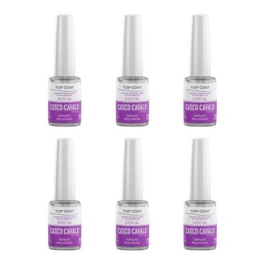 Imagem de Casco De Cavalo Trop Care Efeito Gel Top Coat 8Ml -Kit C/6Un