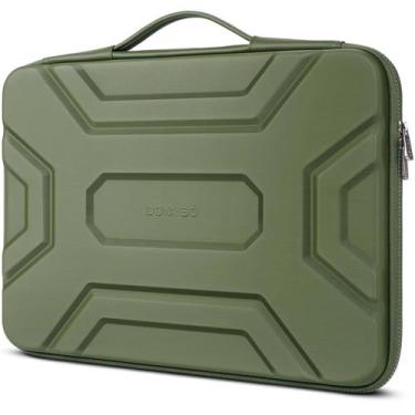 Imagem de Bolsa para laptop DOMISO impermeável EVA verde de 17,3 polegadas