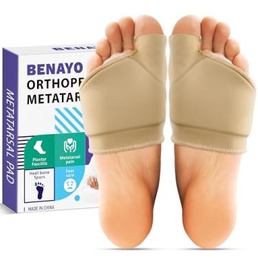 Imagem de Almofadas ortopédicas de metatarso, almofada de bola de pé com almofada de gel para mulheres e homens, almofadas de pé para alívio da dor na bola, neuroma de Morton, suporte para metatarsalgia, serve