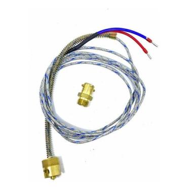 Imagem de Kit 2 Termopar Tipo J Sensor De Temperatura 2 Fios Ponta 6mm Baioneta 