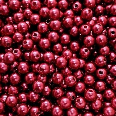Imagem de PÉROLA DE ABS LISA Nº 06 20G PEROLA 6 MM - LADEIRA BIJUTERIAS, VINHO