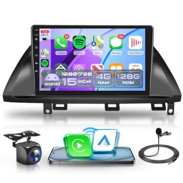 Imagem de Rádio automotivo 4G + 128G Android 15 para Honda Odyssey 2005-2010, Rimoody Car Stereo Carplay Android Auto 10,1 polegadas, tela sensível ao toque GPS, WiFi, EQ, espelho, Bluetooth, FM, câmera de
