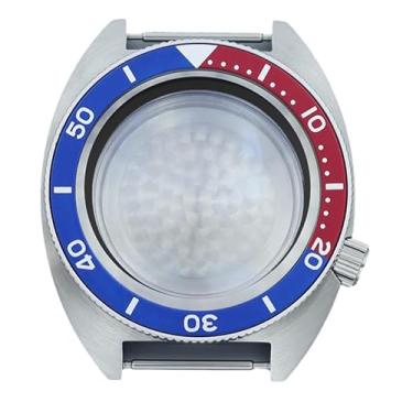 Imagem de FEIYASHI Relógio moderno à prova d'água de aço inoxidável 10 ATM para NH35 NH34 NH36 Movimento Skx Modificado Abalone Peças de relógio, NH35 34/36/38 Movimento + Anel Capítulo Preto Escuro 4, Caixa de