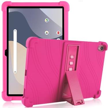 Imagem de Kwamaz Capa para tablet Onn 10.1 (2024) modelo 100135925, capa infantil de silicone macio para Walmart Onn Tablet 10,1 polegadas (geração 4), rosa
