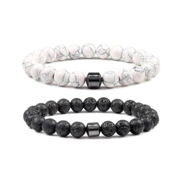 Imagem de Pulseira Glame antiálcool para mulheres e homens, conjunto de pulseiras espirituais parar de beber álcool, presentes para alívio de estresse e ansiedade, Large, Liga metálica, Sem Pedra Preciosa