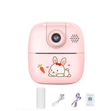 Imagem de Câmera Digital Infantil Desenho Animado Portátil Mini Com Impressora T