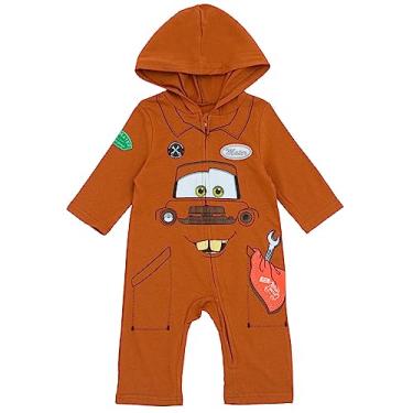 Imagem de Disney Pixar Carros Tow Mater Relâmpago McQueen Macacão Cosplay com Zíper Recém-Nascido para Criança Pequena, Reboque Mate, 6