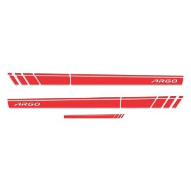 Imagem de Adesivo Faixa Lateral Sport Fiat Argo Modelo 2 - Cromo Sign