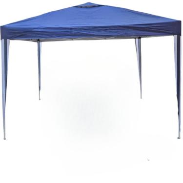 Imagem de Tenda Gazebo dobrável de alumínio 3x3x2,5m com bolsa de transporte para praia – Construção em alumínio, durável, leve e portátil, adequada para uso na praia, acampamentos e jardins