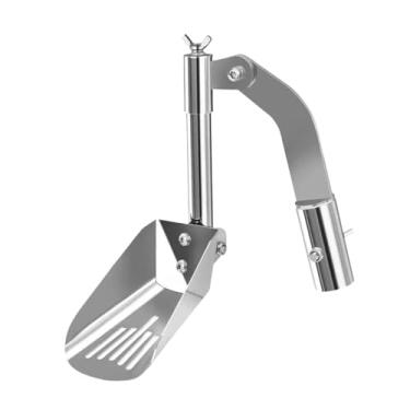 Imagem de harayaa Ferramentas de limpeza de calhas de telhado Colher de limpeza de folhas À prova de ferrugem Versátil Calhas resistentes Pá Limpador de para casas