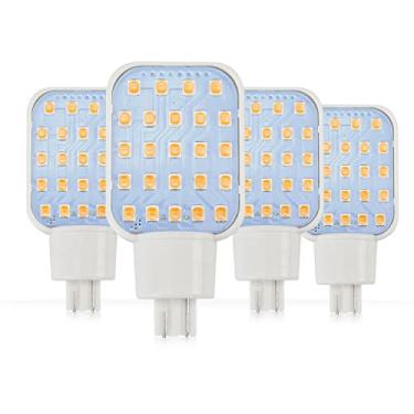 Imagem de Leisure LED Lâmpadas rotativas LED RV 24-SMD super brilhante 312 lúmens T10 921 cunha iluminação interior para trailer lâmpada 10-24V branco quente (branco quente 3000K, pacote com 4)