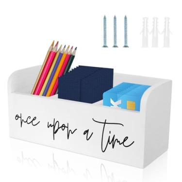 Imagem de Organizador de saquinhos de chá, suporte de saquinho de chá de acácia, caixa de armazenamento de cartão com dois compartimentos, caixa de armazenamento de cartão de madeira para negociação, suporte de