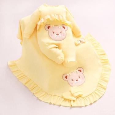 Imagem de Saída de Maternidade Para Bebê Menina 04 peças URSA  - MJS BABY