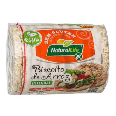 Imagem de BISCOITO DE ARROZ INTEGRAL GRANDE SEM GLÚTEN VEGANO KODILAR 80g
