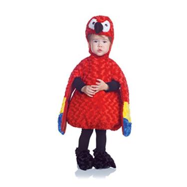 Imagem de Underwraps Fantasia infantil para bebês com barriga de papagaio, Vermelho, M
