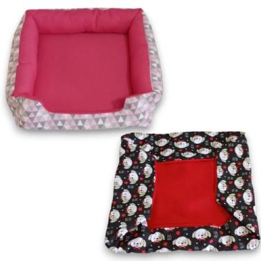 Imagem de cama pet cachorro médio caminha macia confortavavel e resistente com c