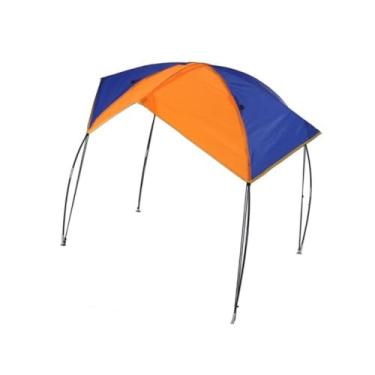 Imagem de #N/a Protetor solar para barco, toldo para barco, ferragens, proteção contra chuva, tenda dobrável, abrigo para sol, bimini, top para acampamento, 351x145x48cm