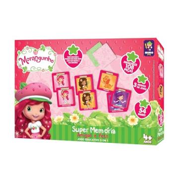 Imagem de Jogo Super Memoria 3 em 1 da Moranguinho, com 108 peças-Mimo brinquedos