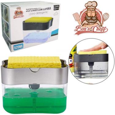 Imagem de Porta Detergente Esponja Automática Com Dispenser