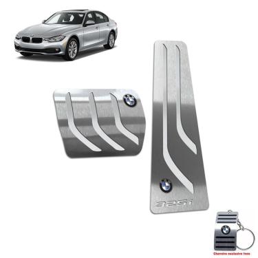 Imagem de Pedaleira Automático Em Inox Bmw 325i 2005 a 2012 Prata