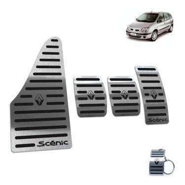 Imagem de Pedaleira Manual Com Descanso Scenic 2001 A 2011 Preto