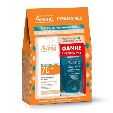 Imagem de Protetor Solar Avène Cleanance UV FPS70 Antioleosidade Tom 1 Claro 40g e Ganhe Gel de Limpeza Cleanance 40g