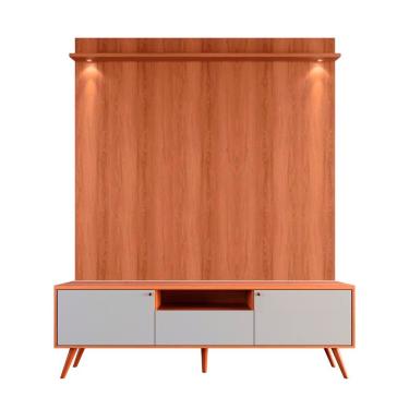 Imagem de Rack Bancada Com Painel Para Tv De Até 70 Rivire 1 Porta Jequitiba-off White