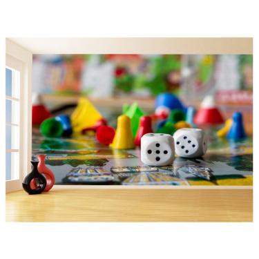Imagem de Papel De Parede Sala De Jogos Tabuleiros Dado 3,5M Jcs108