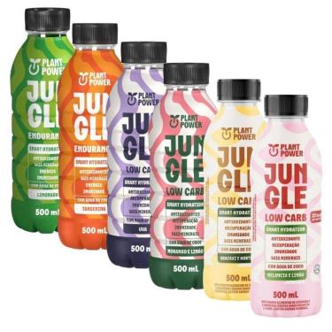 Imagem de 6 Jungle Isotônicos Zero Açúcar Vegano 500Ml Sabores