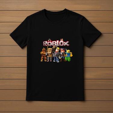 Imagem de Camisa Camiseta T-Shirt Infantil Juvenil Menino Menina Roblox Jogo Fil