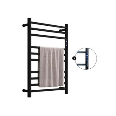 Imagem de Toalheiro Térmico Quadrado Inox Preto Fio Superior Direito