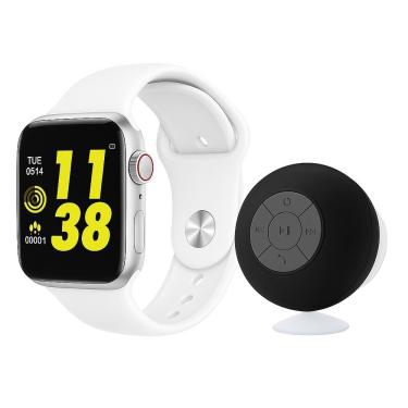 Imagem de Relógio Smartwatch W34 Tela Hd 1,54 Branco + Caixa De Som Bluetooth