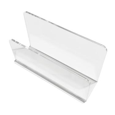 Imagem de IEUDNS Suporte de correspondência de mesa, organizador de correspondência, suporte de arquivo, de envelope para papel cartão, Claro