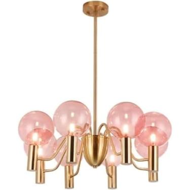 Imagem de Lustre de cristal MI-NI moderno, abajur de bolha de vidro, luminária pendente, luminária de teto compatível com quarto de meninas, banheiro, corredor de estudo, lâmpadas de lustre