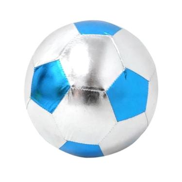 Imagem de predolo Bola de futebol inflável de 25 cm, leve, interativa, de PVC, para treinamento, para crianças, brinquedo de futebol, para jogo, competição, jogo, Azul
