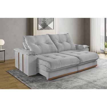 Imagem de Sofa Retratil e Reclinavel 4 Lugares M-193 2,50m Molas Ensacadas Pillow Top Estofados Martins