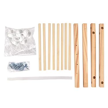 Imagem de RiToEasysports Newton's Cradle DIY Science Experiment Toy Projeto Educacional de Física para Crianças Com Mais de 6 Anos de Idade Moldura de Madeira Bola de Vidro [Interação pai-filho]