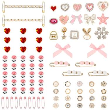 Imagem de Kit de pingentes de meias para crianças, 85/87 peças, conjunto de pingentes de tênis, decorativos, com alfinetes, laços, correntes, acessórios DIY para roupas femininas de tênis, stander, Plástico