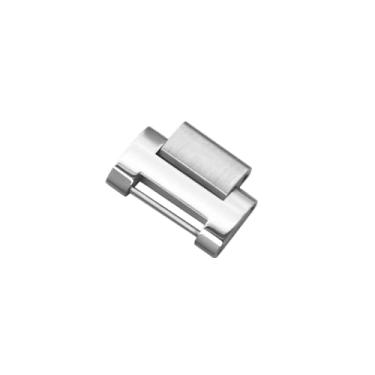 Imagem de HiCycle2 Fivela de substituição de elos de 20 mm de 18 mm para pulseira Cartier Ballon Bleu de 42 mm de aço inoxidável, Prata, One Size, Meia ligação