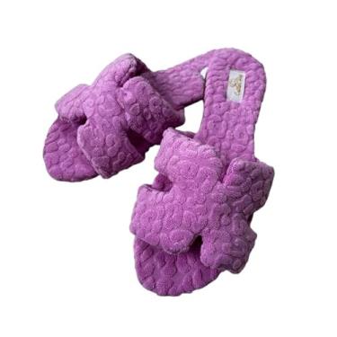 Imagem de Rasteirinha Feminina Pantufa Cotton Day Conforto e Elegância para seus Passos (Pitaya, Padrão, BR, Adulto, Numérico, 40)