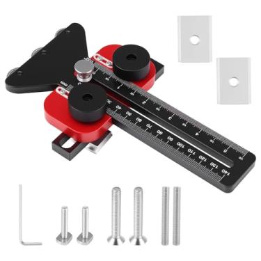 Imagem de LZVXTYM Gabarito de serra de mesa fina, guia de rasgo fino com 3 polias, serve para ranhura em U de 3/20.3 cm x 3/10.2 cm e slot T de 1/10.2 cm x 3/20.3 cm para fazer cortes repetitivos de tiras