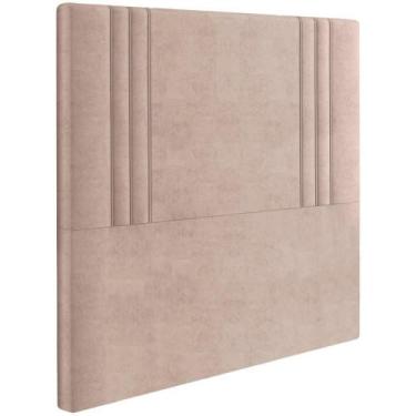 Imagem de Cabeceira Solteiro 88 Cm London Veludo Rose Soon Rose - Sonhar Estofad