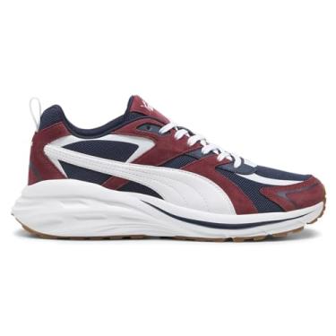 Imagem de PUMA Tênis masculino de couro hipnótico, preto, cinza forte, 42, Club Navy-white-team Regal Red, 45