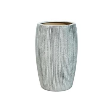 Imagem de Vasos de plantas Vaso de cerâmica grande para flores, luz para casa, vaso plantas verde luxo, decoração para piso da sala estar(Médio)